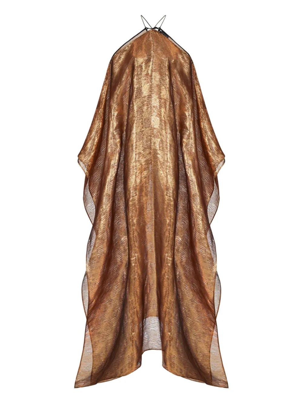Taller Marmo metallic tassel dress | Brown | Image 1