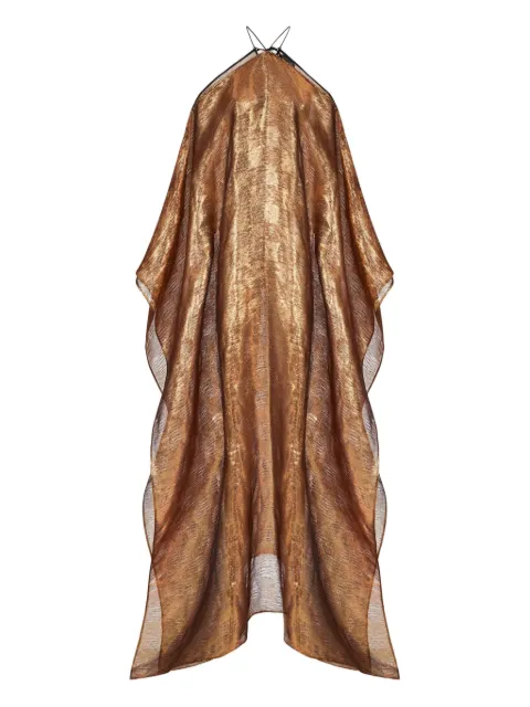 Taller Marmo metallic tassel dress