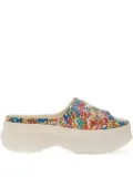 adidas x Liberty London Adifom floral-print slides - White