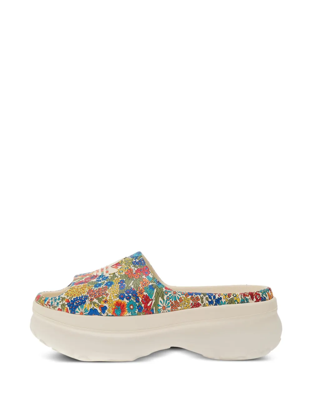adidas x Liberty London Adifom slippers met bloemenprint Wit