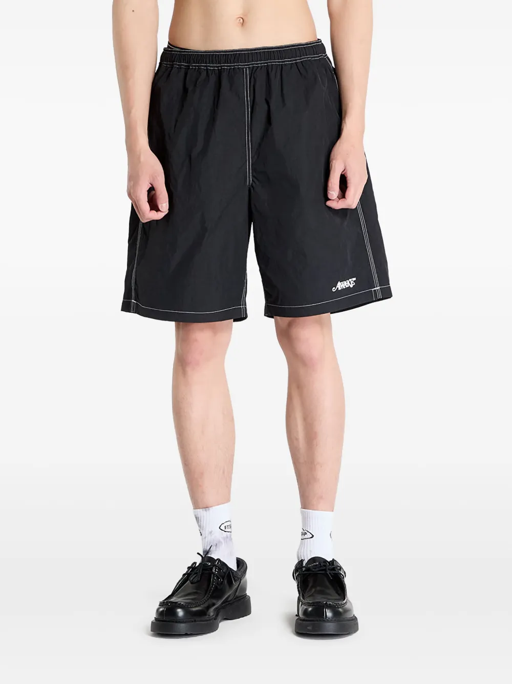 Awake NY contrast-stitch swim shorts - ブラック Awake NY contrast-stitch swim shorts - ブラック