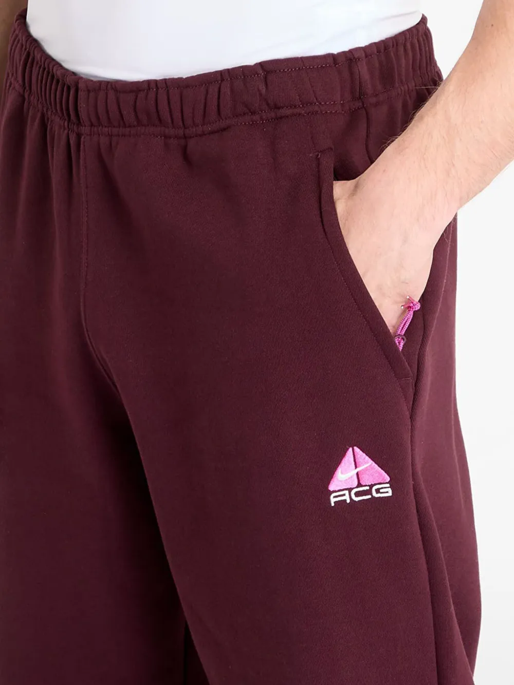 Nike x ACG Lungs trainingsbroek met geborduurd logo Rood