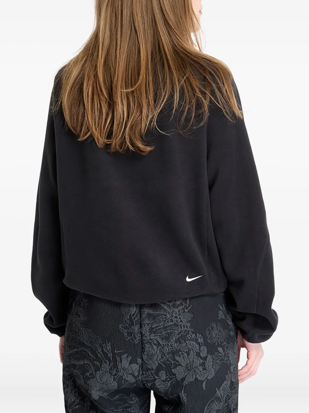 Nike Wolf Tree half-zip fleece sweatshirt 010 Black Anthracite Summit White
