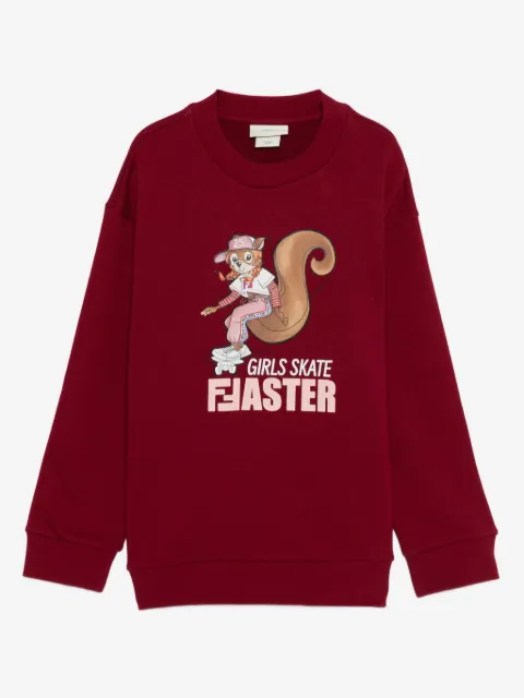 Fendi Kids squirrel-print sweatshirt