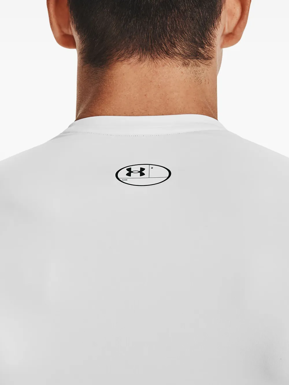 Under Armour HeatGear compression T-shirt met korte mouwen Wit