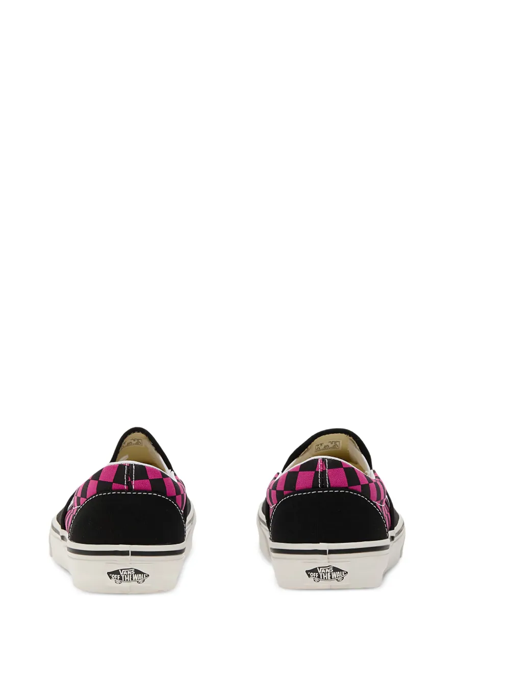 Vans Geruite slip-on sneakers Zwart