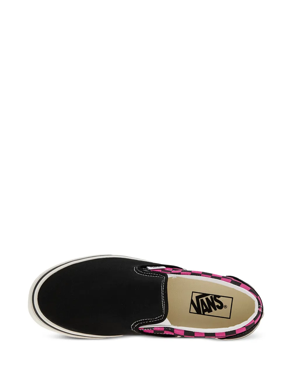 Vans Geruite slip-on sneakers Zwart