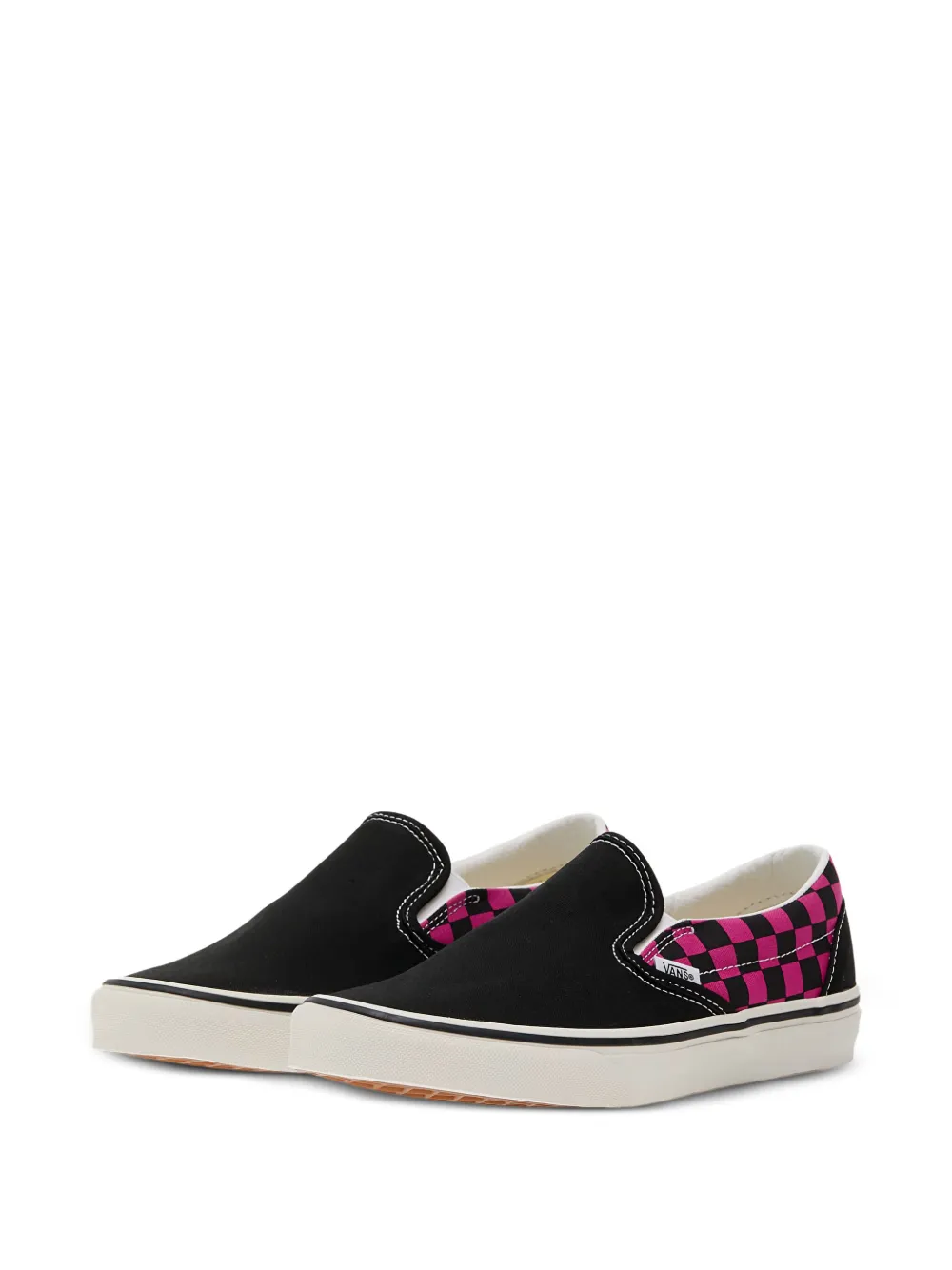 Vans Geruite slip-on sneakers Zwart