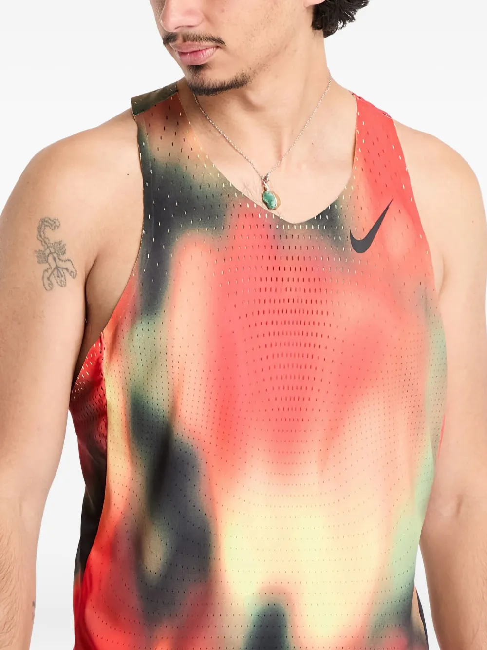Nike Aeroswift Elite Entry Running Tank Top In Red