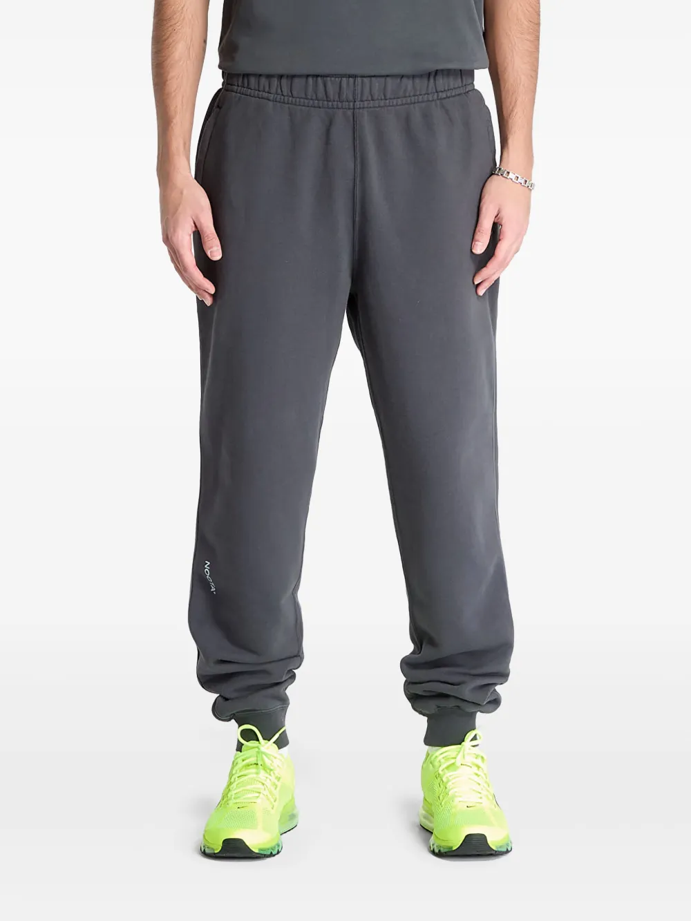 Nike x Nocta CS fleece trainingsbroek met elastische cuffs Grijs