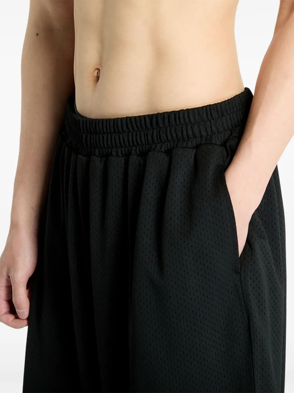 Awake NY mesh-panel basketball shorts Zwart