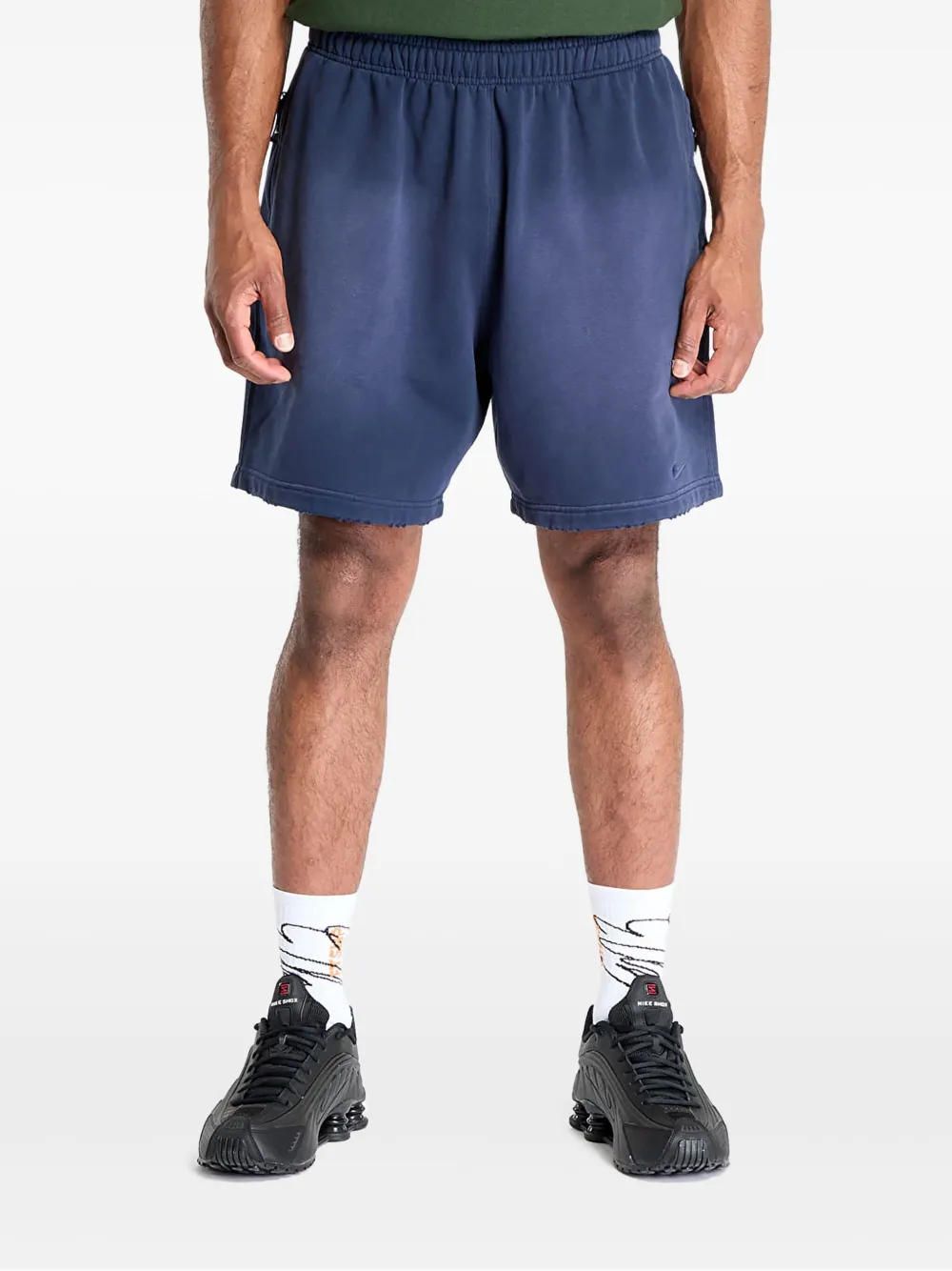 Nike Trainingsshorts met logo Blauw