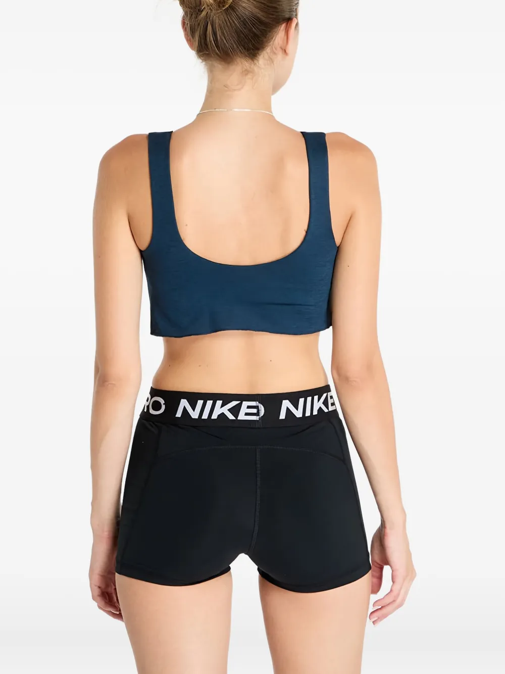 Nike X Yoon Logo-patch Cropped Bra In Multi