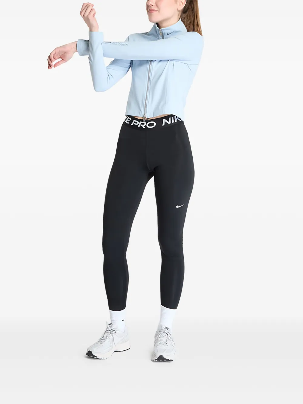 Nike zip-front long-sleeve jacket | Cropped Jackets | Image 2