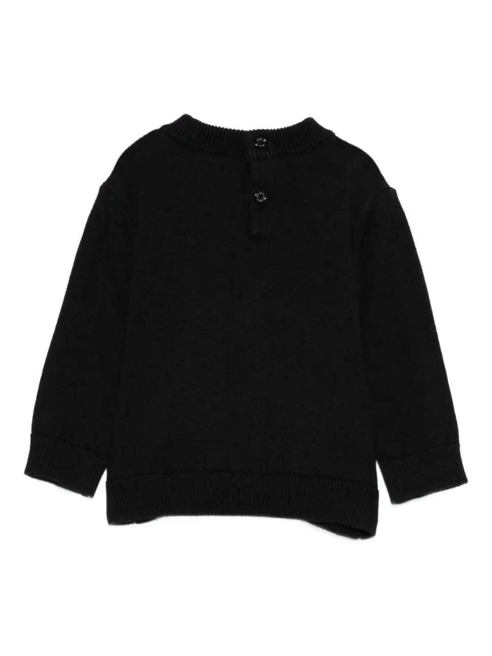 Balmain Kids logo-embroidered sweater Zwart