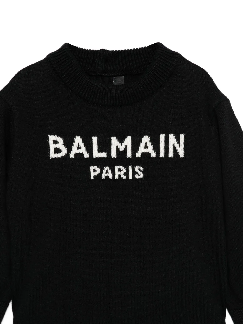 Balmain Kids logo-embroidered sweater Zwart