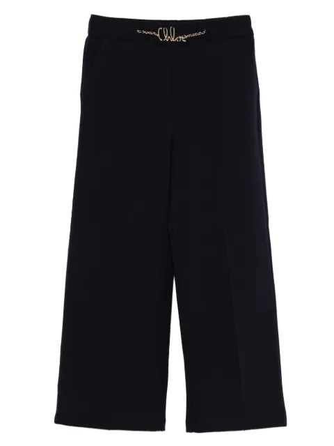 Chloé Kids chain-embellished trousers