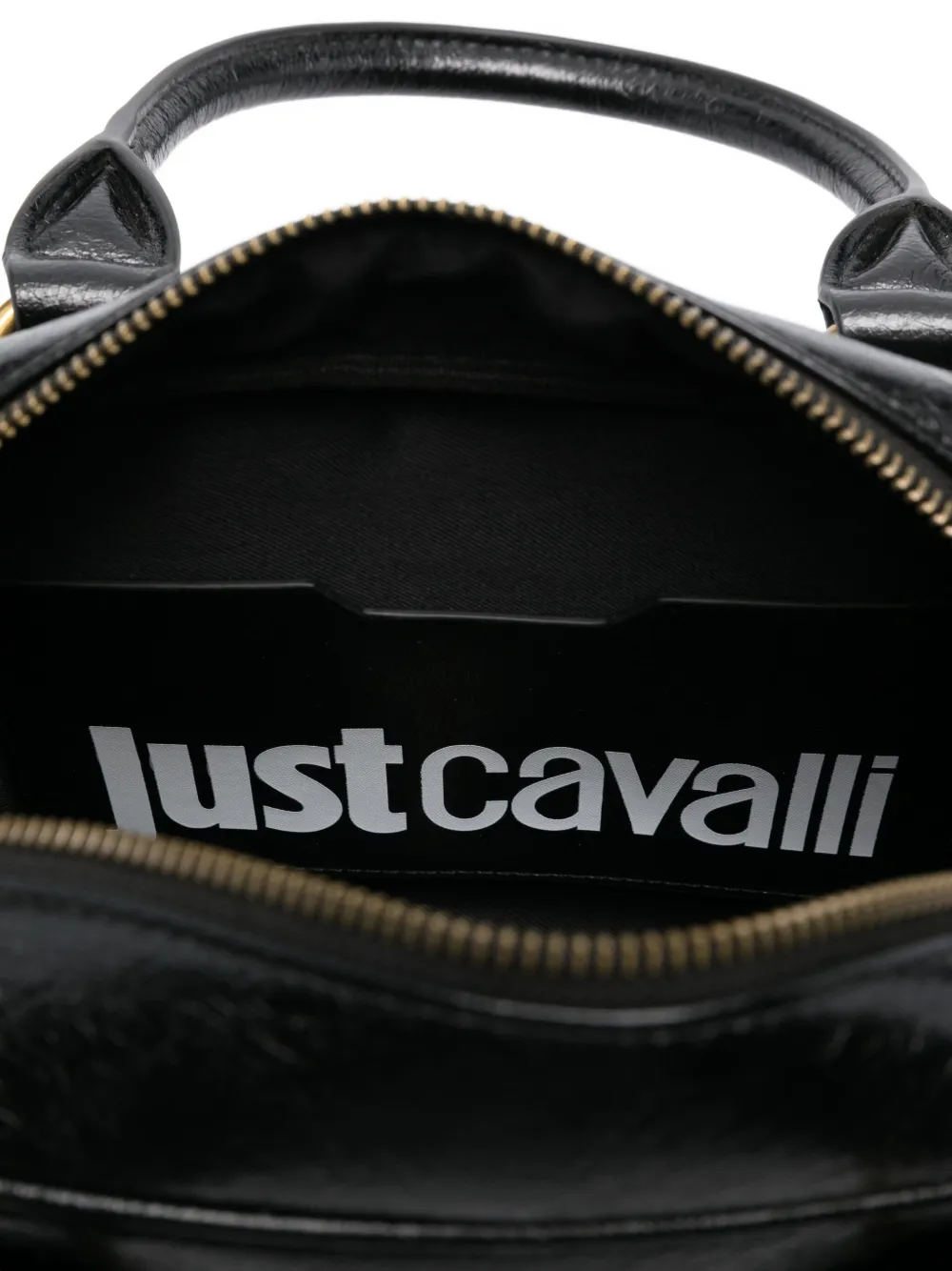 Just Cavalli snake-detail tote bag Zwart