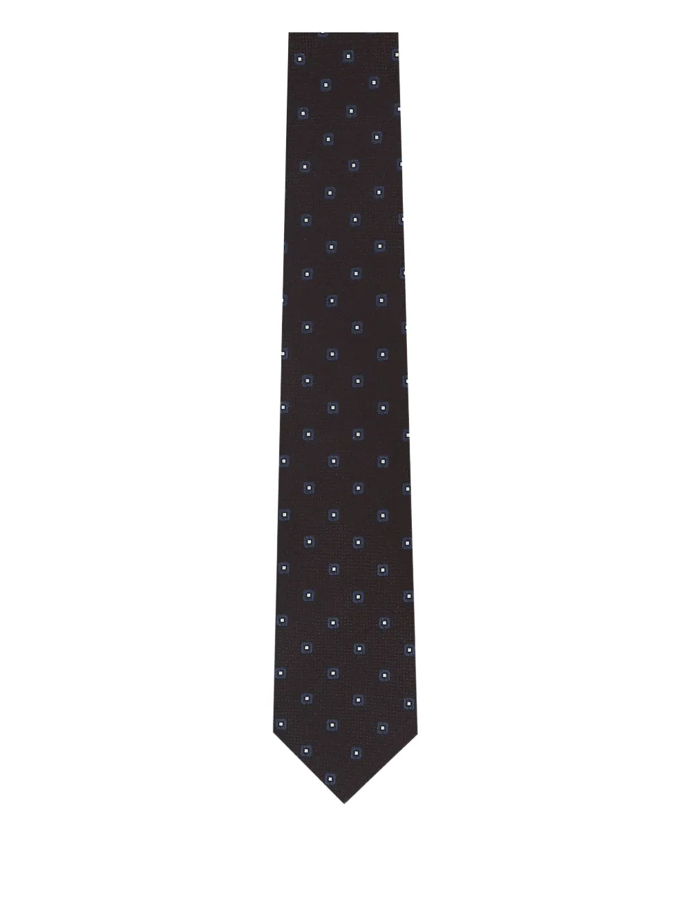 Zegna Slim Square Pattern Ties Collection In Multi