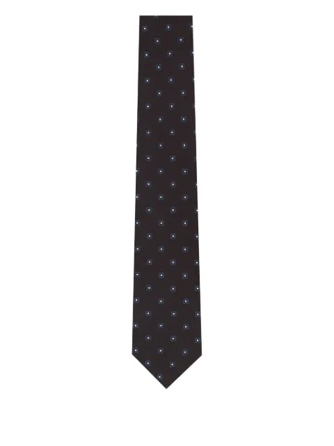 Zegna square-pattern tie
