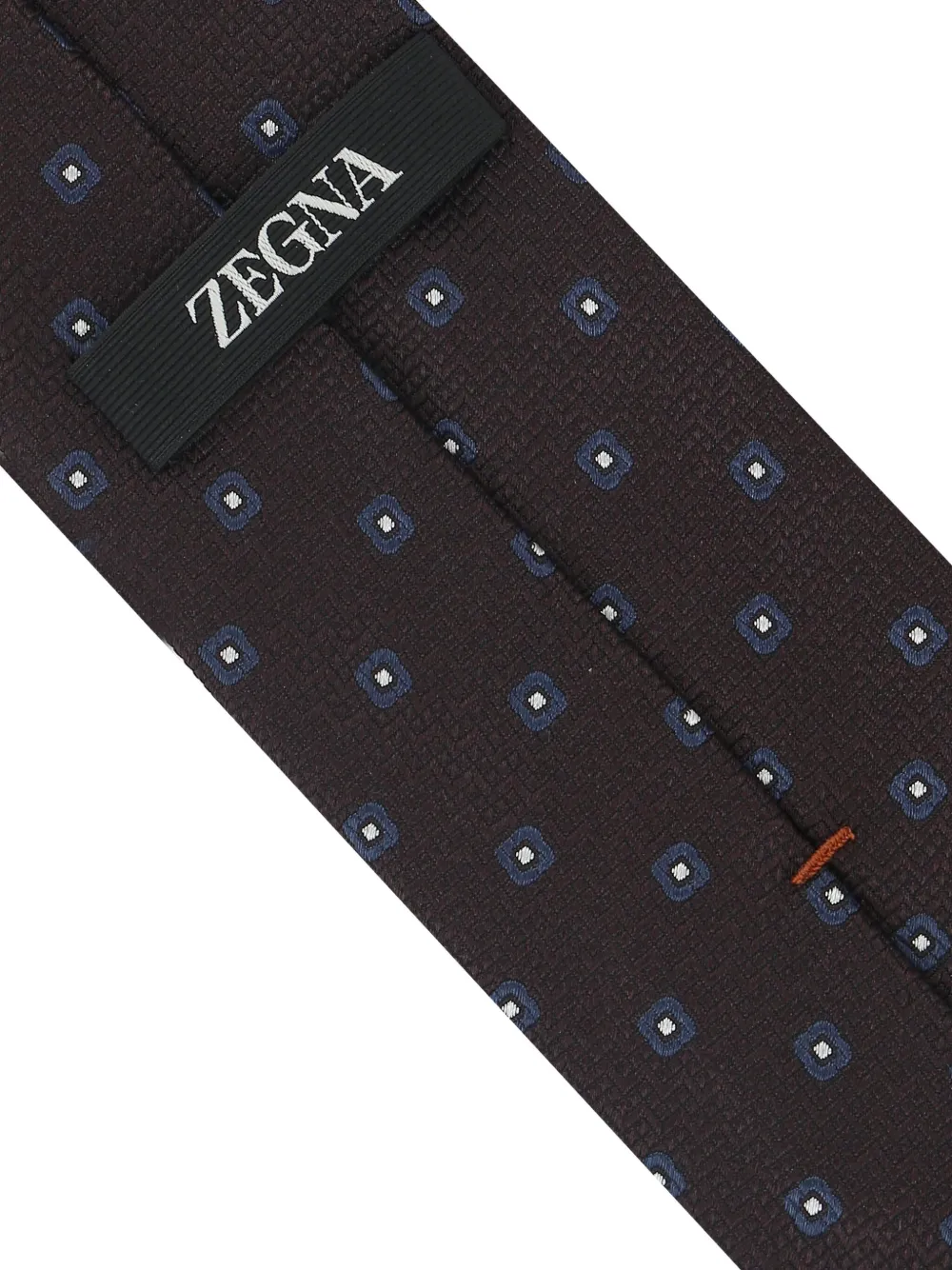 Zegna Slim Square Pattern Ties Collection In Multi