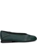 Camper leather panelled ballet flats - Green