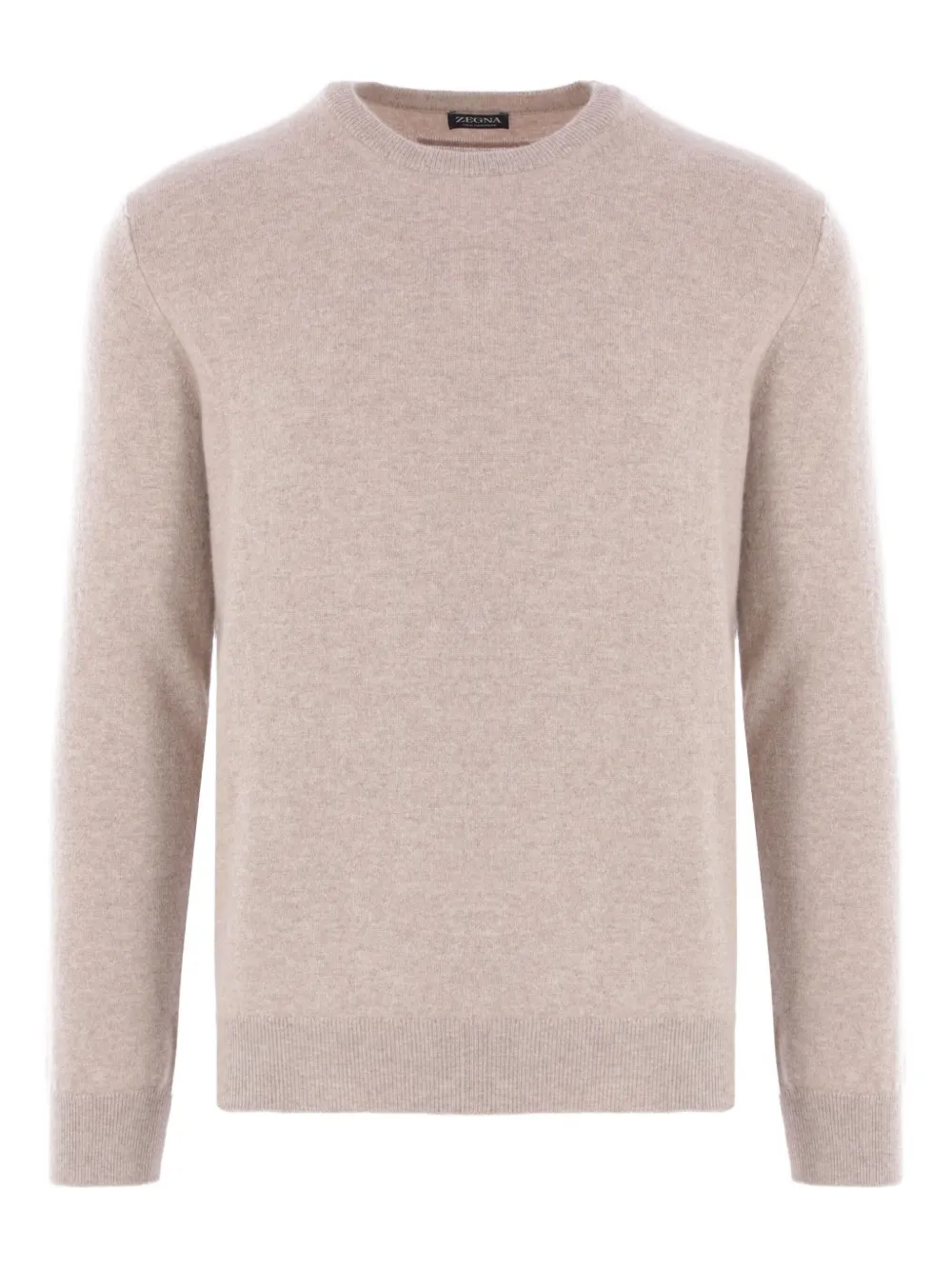 Zegna crew-neck sweater Beige