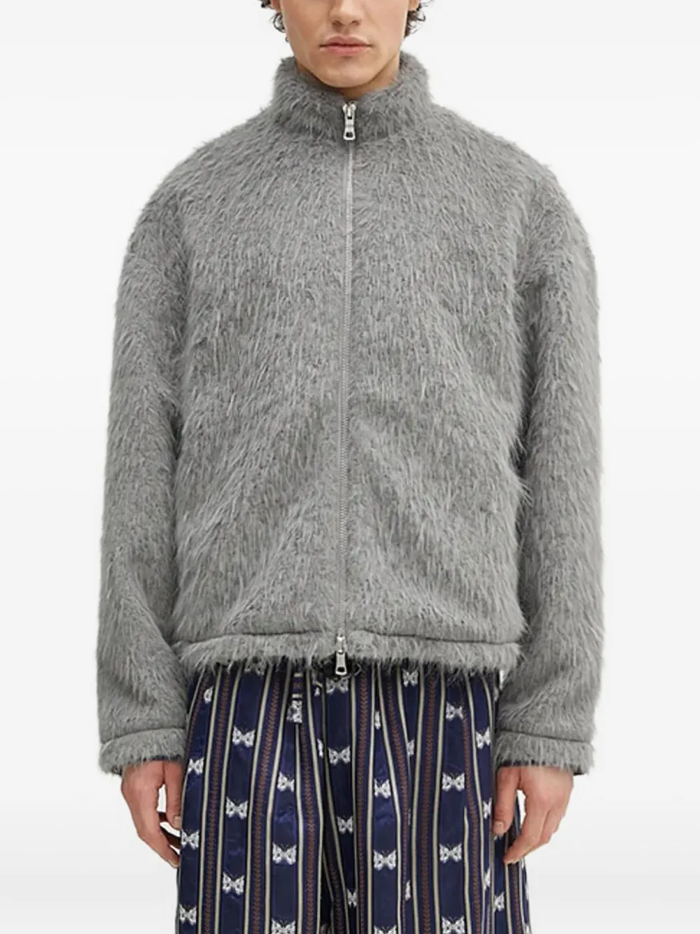 high-neck jacket