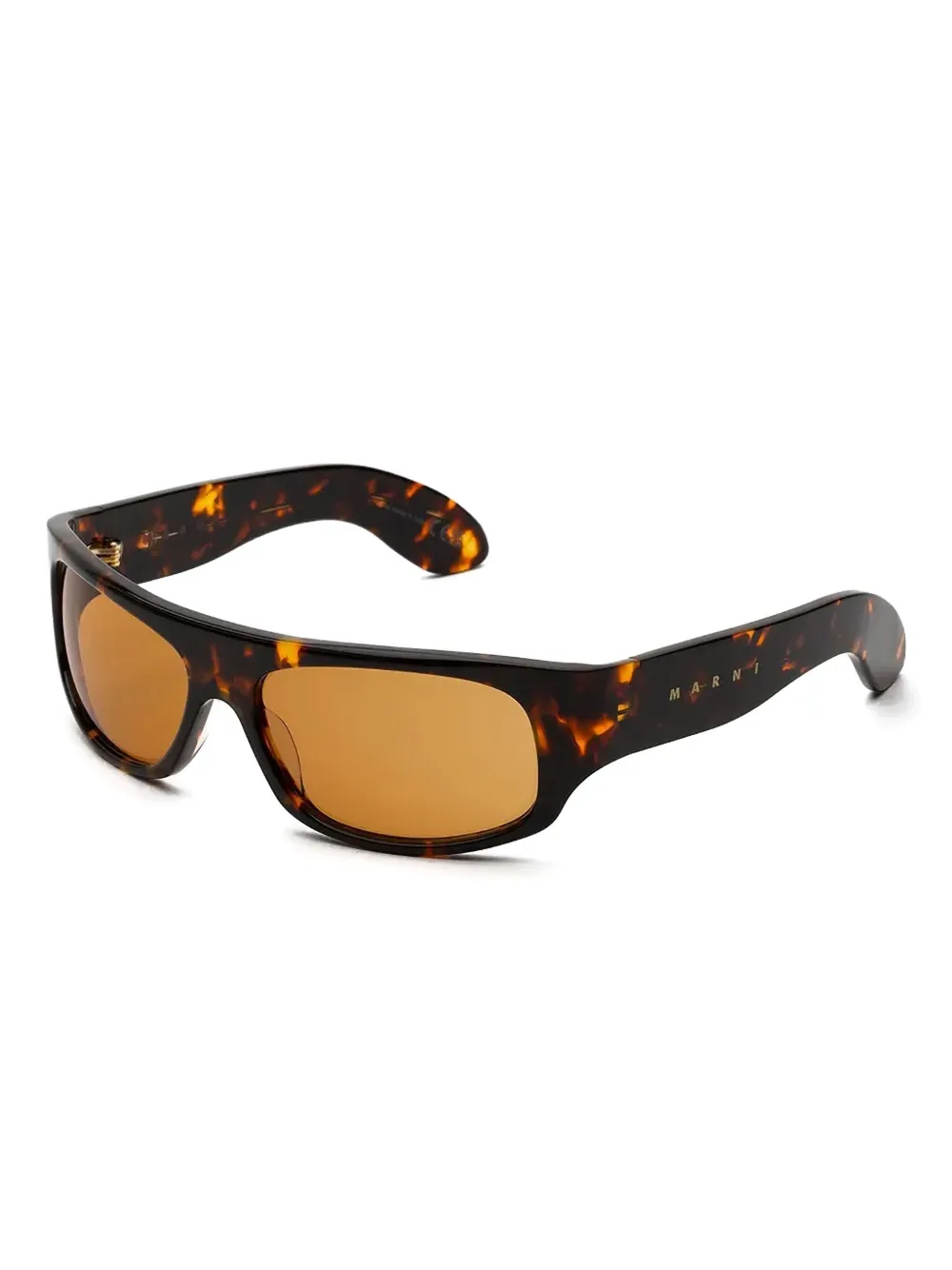 Marni Eyewear Uailus tortoiseshell rectangle sunglasses Bruin