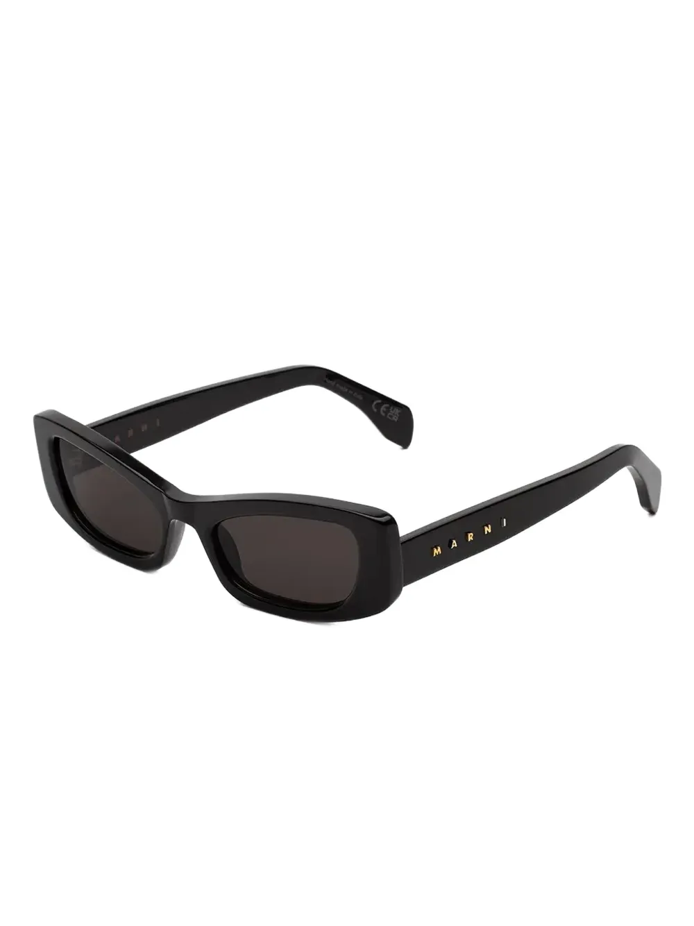 Marni Eyewear Nyami zonnebril met rechthoekig montuur - Zwart