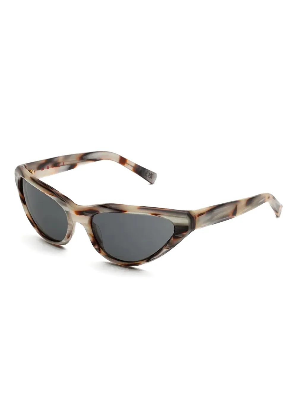 Marni Eyewear Starshell tortoiseshell cat-eye sunglasses Beige