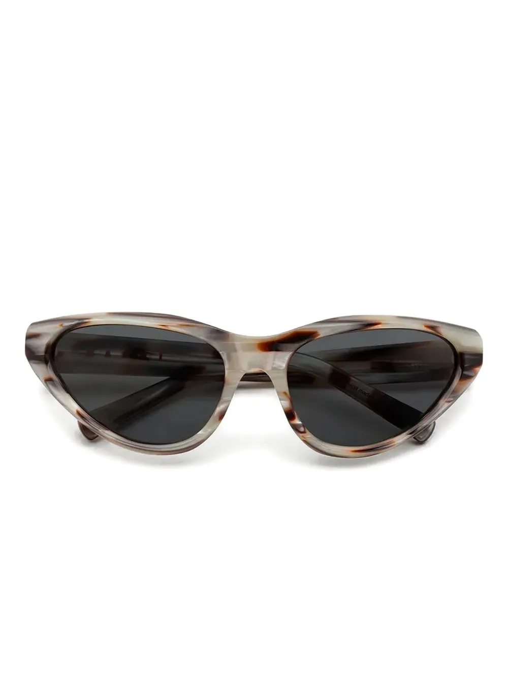 Marni Eyewear Starshell tortoiseshell cat-eye sunglasses Beige