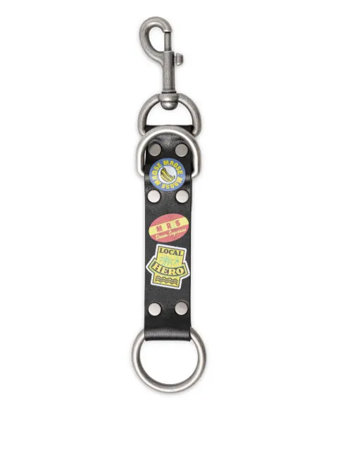 Martine Rose  graphic-patches leather keyring