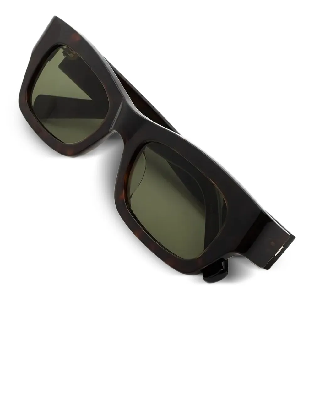 Marni Eyewear Zonnebril met rechthoekig montuur - Bruin