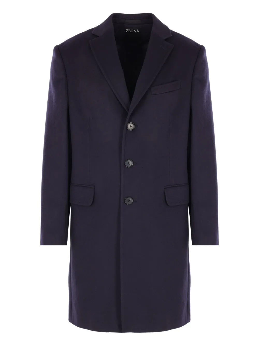 Zegna single-breasted coat | bleu | Image 1