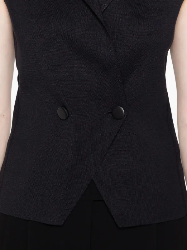 Giorgio Armani ダブルブレスト ベスト | ブラック | FARFETCH JP