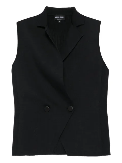 Giorgio Armani double-breasted sleeveless waistcoat