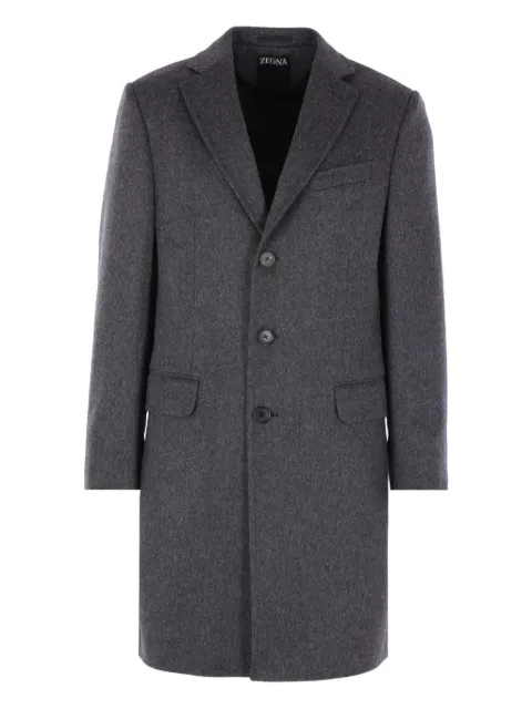 Zegna single-breasted buttoned coat
