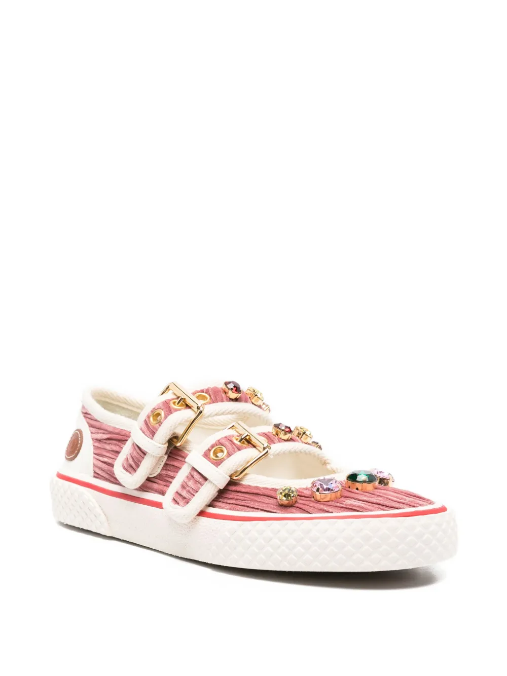 Valentino Garavani Dollyboard buckled sneakers Pink