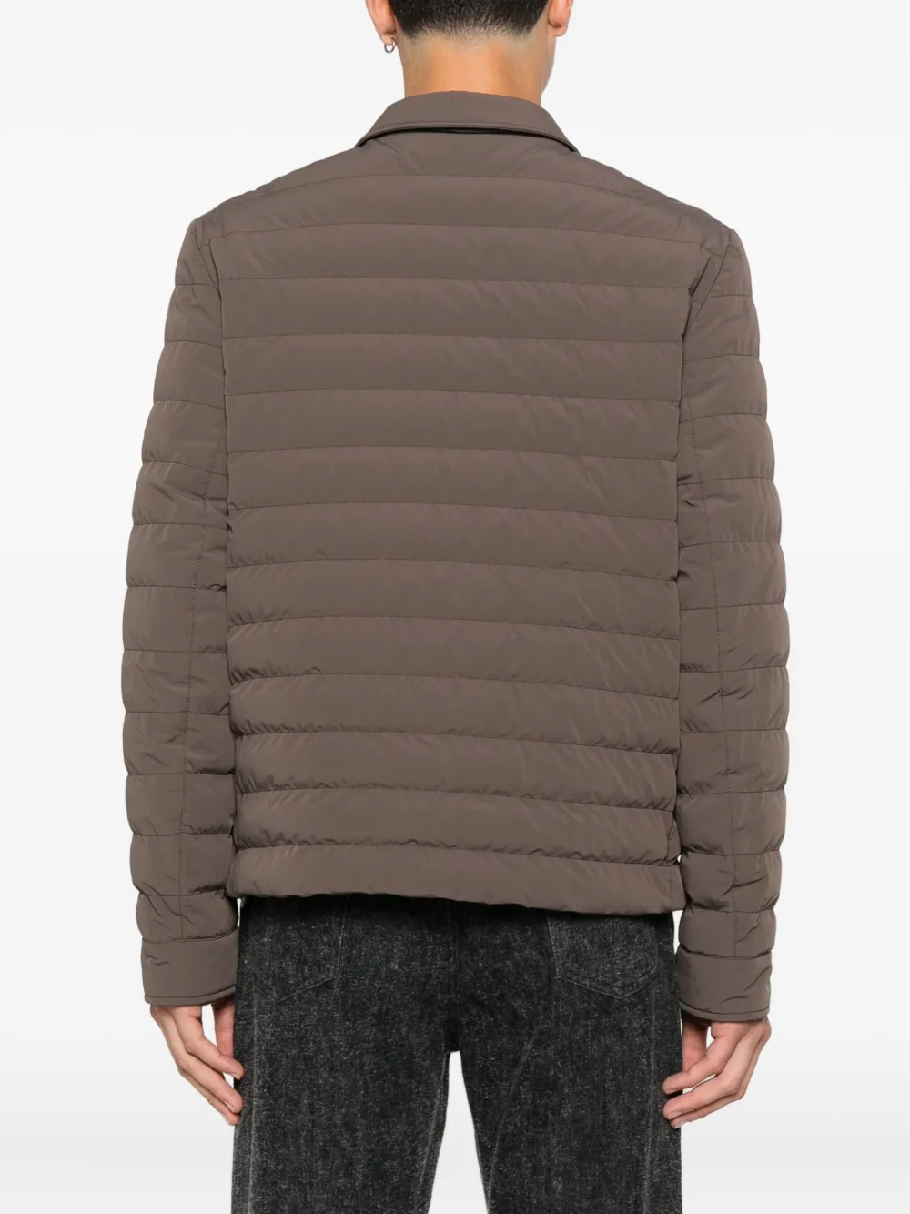 Brunello Cucinelli Gewatteerd jack Bruin