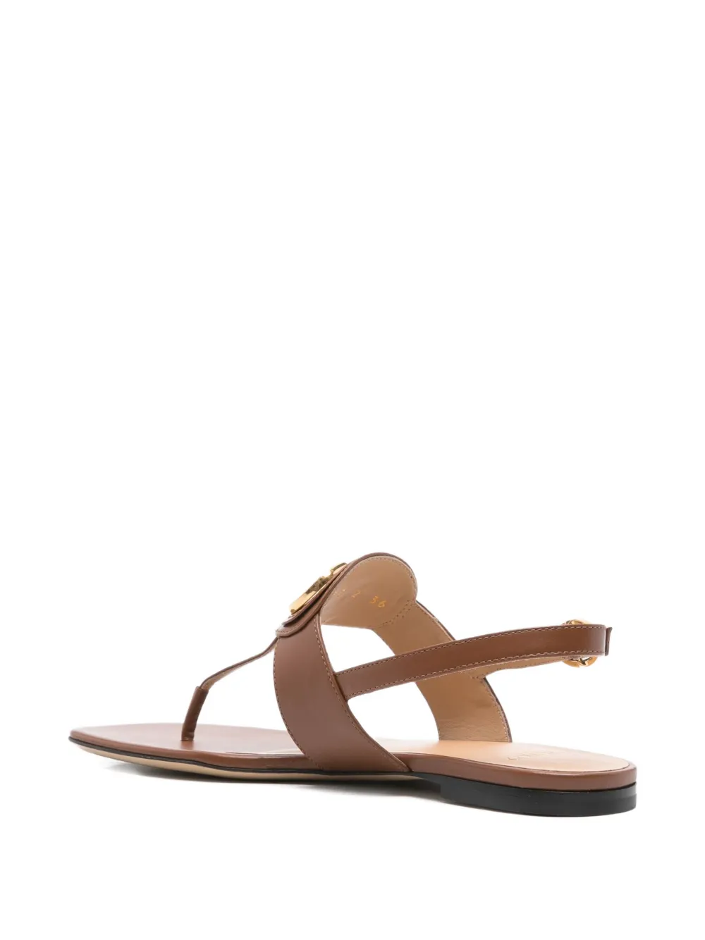 Valentino Garavani VLogo slingback sandals Brown