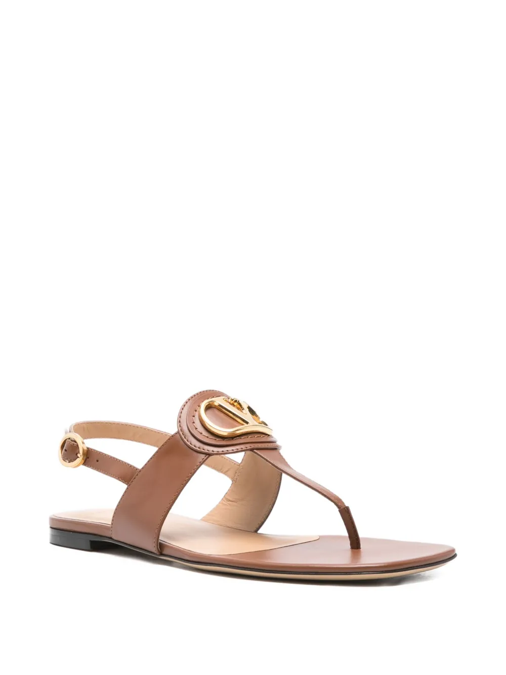 Valentino Garavani VLogo slingback sandals Brown