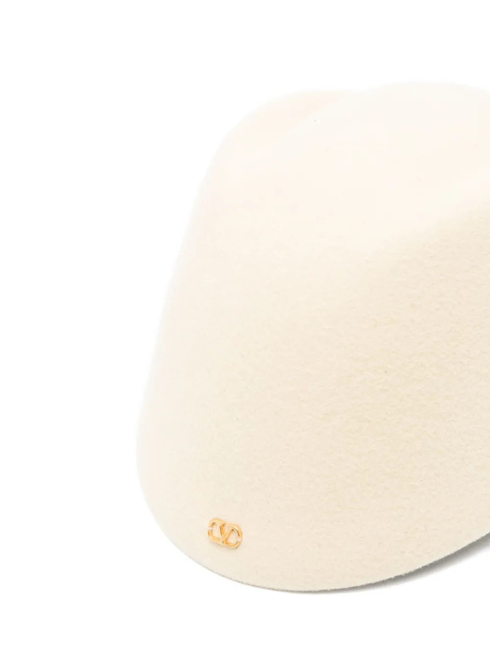 Valentino Garavani Hoed met platte bovenkant Beige