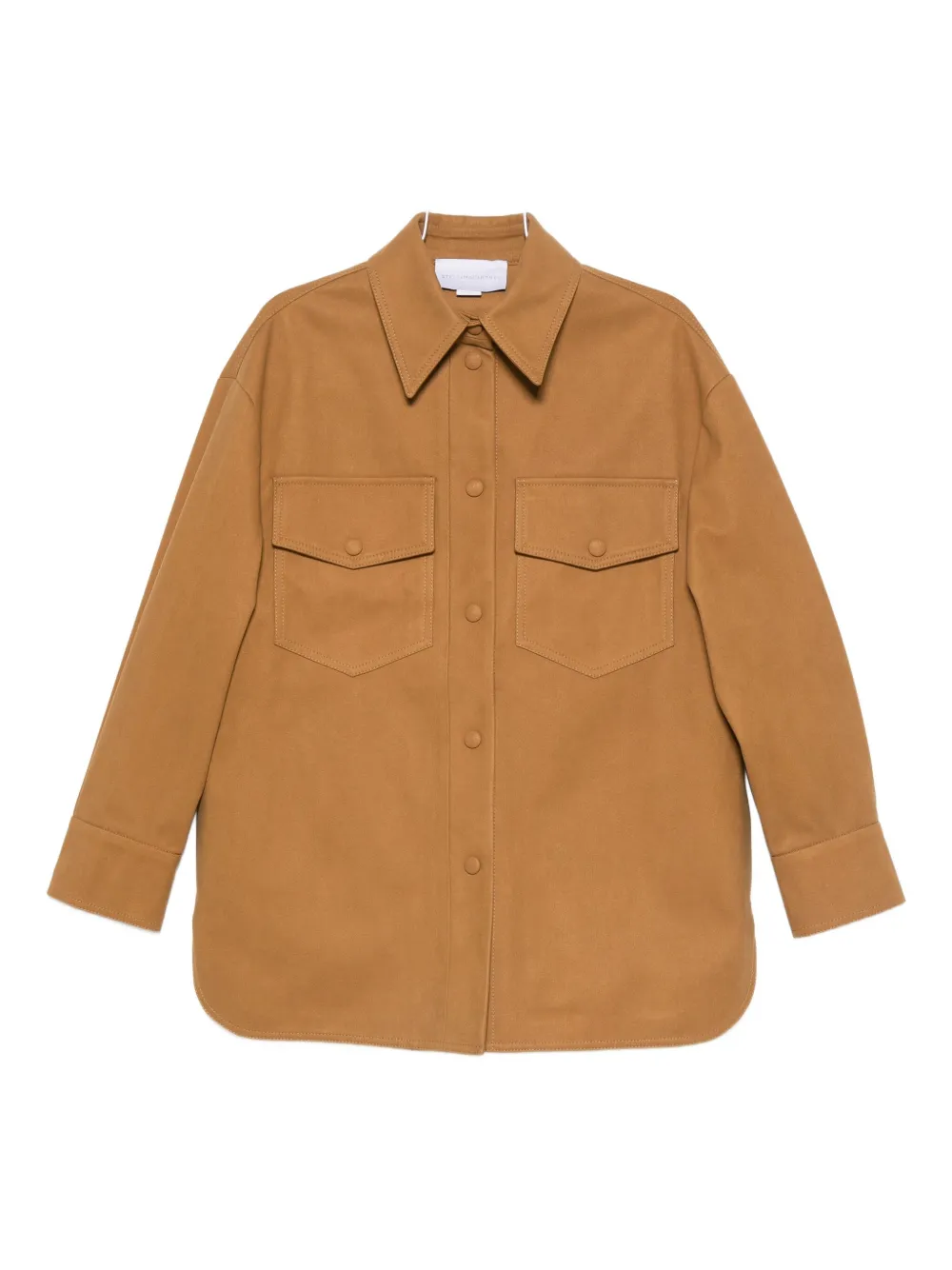 Stella McCartney double-pocket shirt jacket Beige
