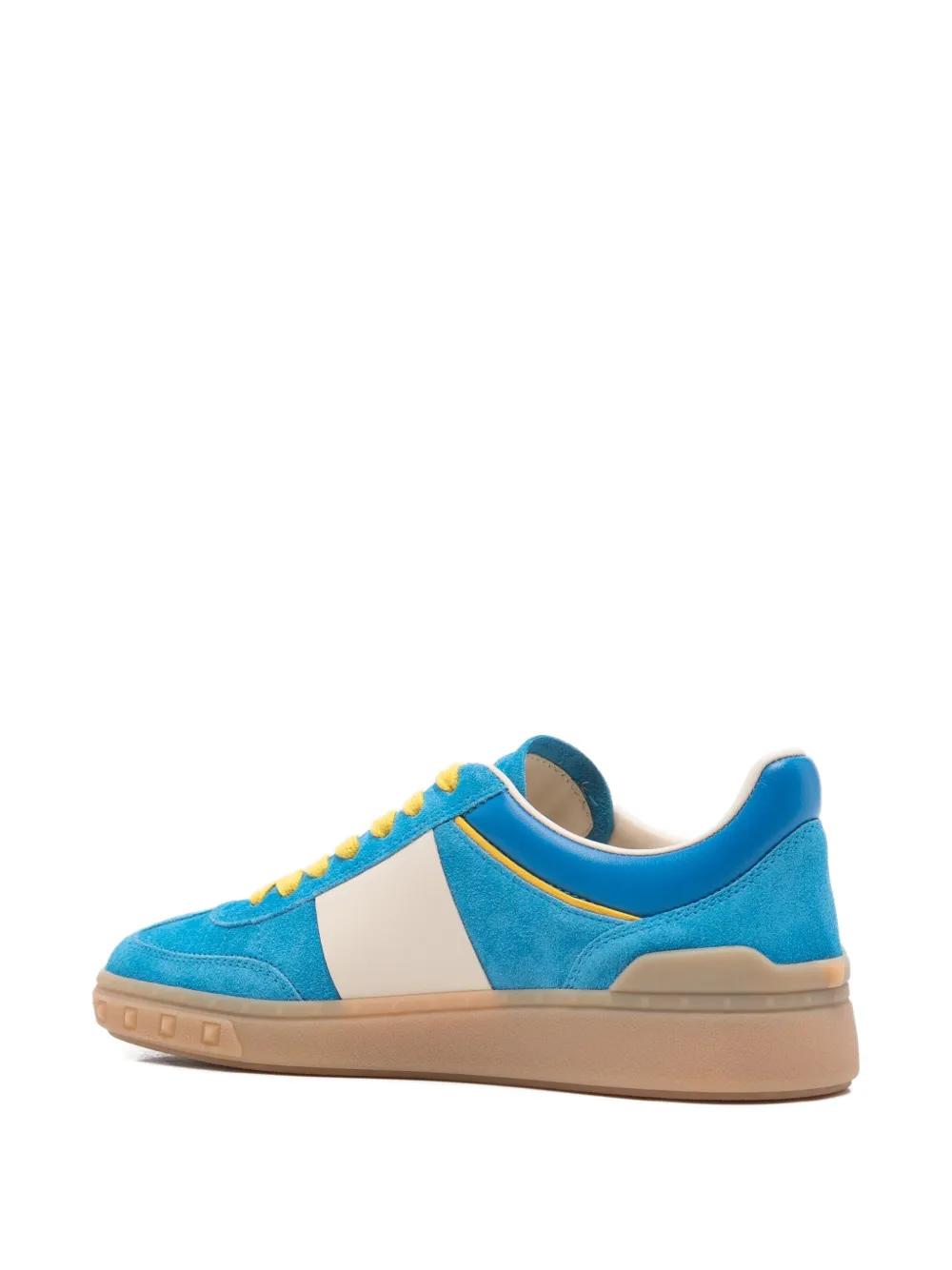 Valentino Garavani Upvillage panelled suede sneakers Blue