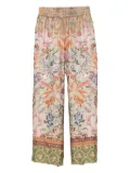 Pierre-Louis Mascia floral-print silk trousers - Neutrals