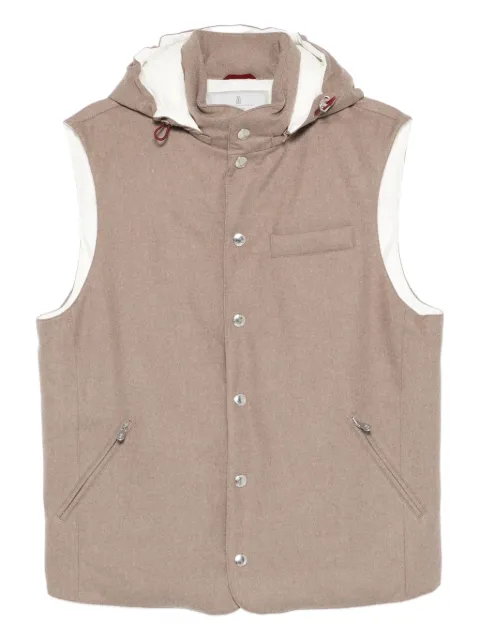 Brunello Cucinelli hooded gilet 