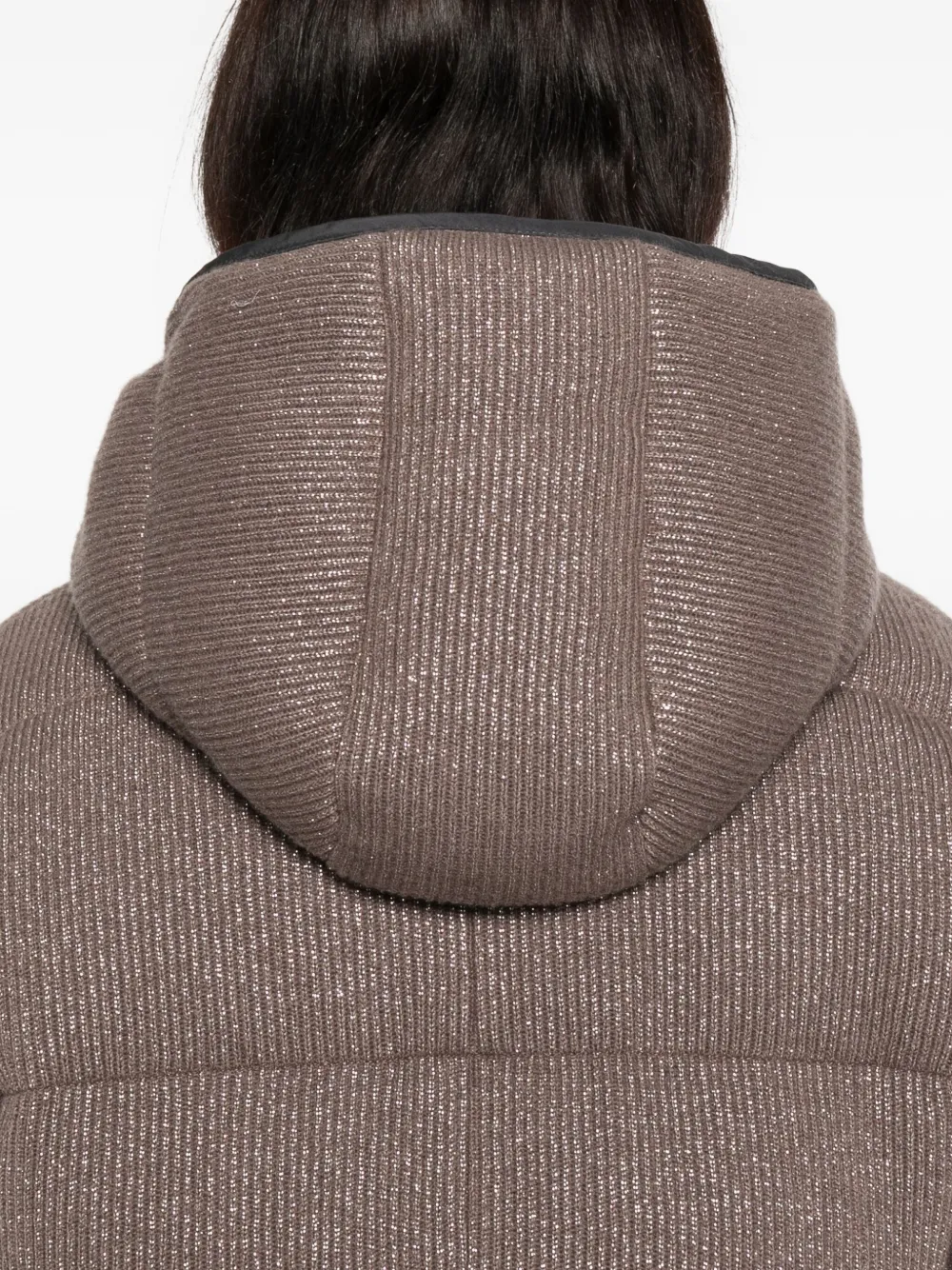 Brunello Cucinelli quilted lurex jacket Bruin