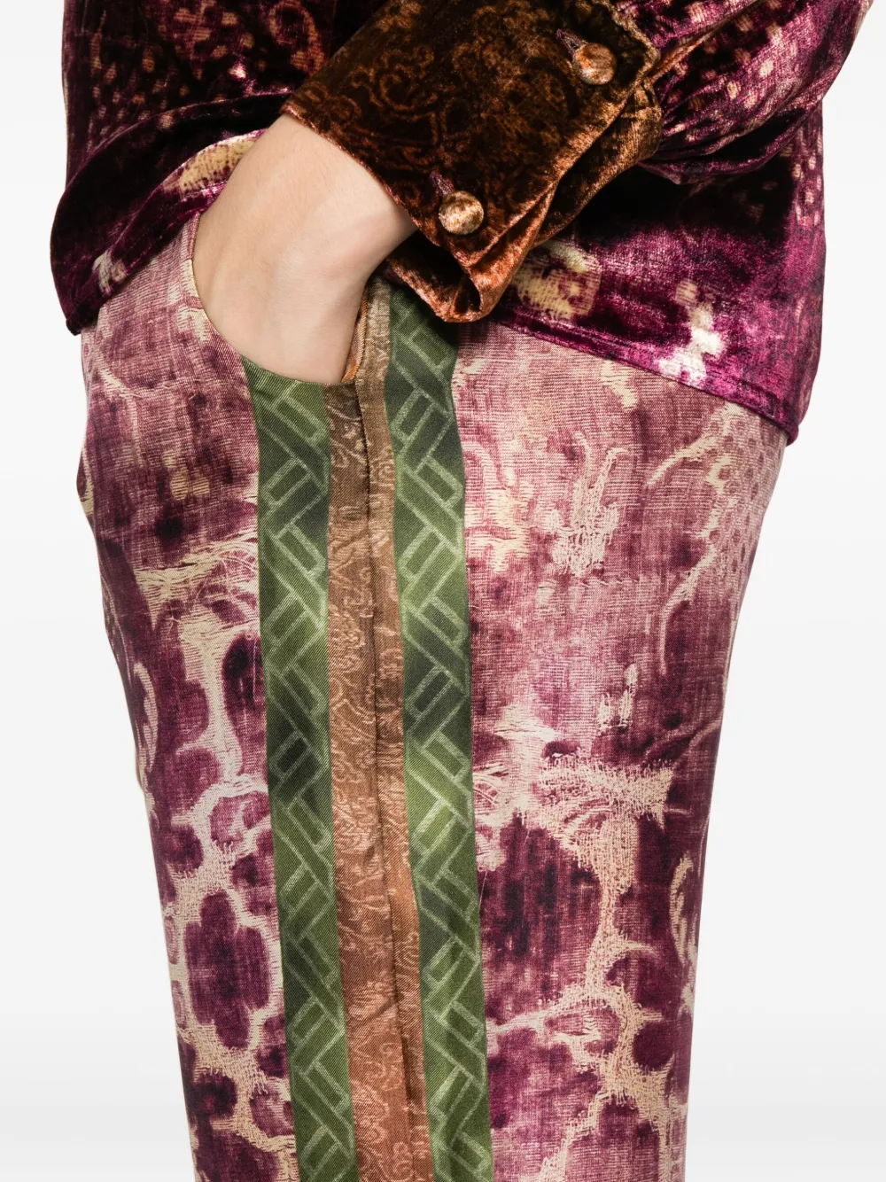 Pierre-louis Mascia Patterned Trousers In Multi