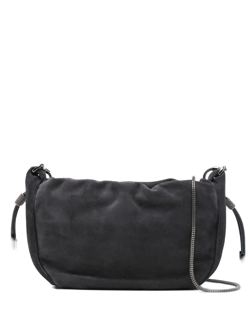 Brunello Cucinelli Drawstring Chain-strap Cross Body Bag In Blue